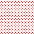 Seamless pattern of Red Heart on Transparent Backdrop Royalty Free Stock Photo