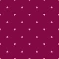 Seamless pattern with red hearts. Valentines Day backdrop. 14 february wallpaper Royalty Free Stock Photo