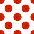 Seamless pattern with red oranges grapefruits vector illustration Royalty Free Stock Photo