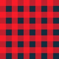 Seamless pattern. Red plaid. Pattern In swatch. Royalty Free Stock Photo