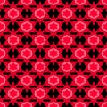 Seamless pattern with red stars