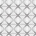 Seamless pattern. Regular abstract grid texture. Linear background with wavy lines. Royalty Free Stock Photo