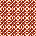 Seamless pattern with repeated diagonal lines and circles. Strings of beads motif. Geometric abstract background. Royalty Free Stock Photo