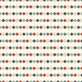 Seamless pattern with repeated squares. Horizontal lines background. Mosaic wallpaper. Minimalist geometric ornament. Royalty Free Stock Photo