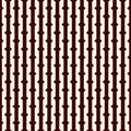 Seamless pattern with repeated vertical spiked lines. Thorny branches motif. Striped abstract geometric background