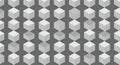 A seamless pattern of repeating 3D cubes, creating an optical illusion effect. Each Royalty Free Stock Photo