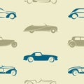 Seamless pattern with retro cars.