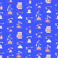 Seamless pattern Retro Phone