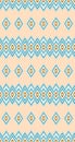 Seamless pattern of rhombuses in native american style. Royalty Free Stock Photo