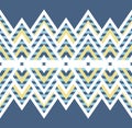 Seamless pattern of rhombuses in native american style. Royalty Free Stock Photo