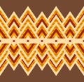 Seamless pattern of rhombuses in native american style. Royalty Free Stock Photo