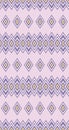 Seamless pattern of rhombuses in native american style. Royalty Free Stock Photo