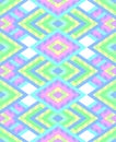 Seamless pattern of rhombuses in native american style. Royalty Free Stock Photo