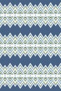 Seamless pattern of rhombuses in native american style. Royalty Free Stock Photo