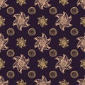 Seamless pattern rich dear background.