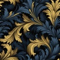 Seamless pattern with rich ornament and old Damascus style pattern for design of luxury products