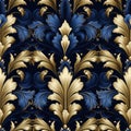 Seamless pattern with rich ornament and old Damascus style pattern for design of luxury products