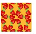 Seamless pattern with ripe, bright, juicy, colorful, large strawberries.