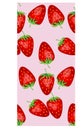 Seamless pattern with ripe, bright, juicy, colorful, large strawberries.