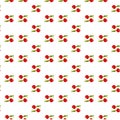 Seamless pattern with ripe cherries Royalty Free Stock Photo