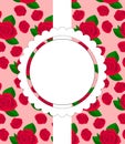 Seamless pattern of rose flowers