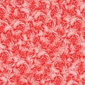Seamless pattern of roses. Background of roses red-white. Imitation of drawing with dots