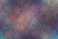 Seamless pattern with roses,  Hand drawn watercolor illustration Royalty Free Stock Photo