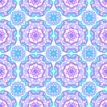 Seamless pattern round mandalas