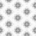 Seamless pattern round sacred symbol