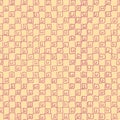 Seamless pattern with square segments of lines forming an uneven circle Royalty Free Stock Photo