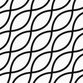 Seamless pattern with rounded minimalistic shapes