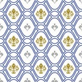 Seamless Pattern With Royal Lily