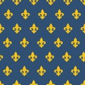 Seamless pattern with royal lily texture