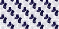 Seamless pattern of safety boots isolated on circle fill background. Royalty Free Stock Photo