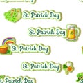 Seamless pattern - Saint Patrick day Theme background