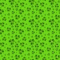 Seamless pattern with Saint Patricks day shamrock Royalty Free Stock Photo