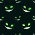 Seamless pattern with scary monster faces Royalty Free Stock Photo