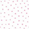 Seamless pattern with scattered stars. Romantic vector illustration.