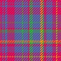 Seamless pattern of scottish tartan plaid. Repeatable background with check fabric texture. Vector backdrop striped textile print Royalty Free Stock Photo