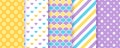 Scrapbooking background. Seamless pattern. Vector illustration. Geometric prints