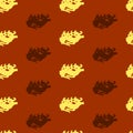 Seamless pattern scythian animals style.