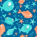 Seamless pattern from sea