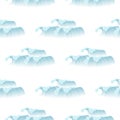 Seamless pattern with sea waves on a white background. Royalty Free Stock Photo
