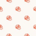 Seamless pattern with seashells. Vector illustration