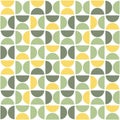 Seamless pattern with semicircles.