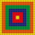 Seamless pattern - a set of multicolored blocks of the designer. Royalty Free Stock Photo