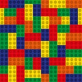 Seamless pattern - a set of multicolored blocks of the designer. Royalty Free Stock Photo