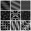 Seamless Pattern Set Royalty Free Stock Photo