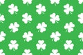 Seamless pattern with Shamrocks Royalty Free Stock Photo