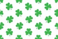 Seamless pattern with Shamrocks Royalty Free Stock Photo